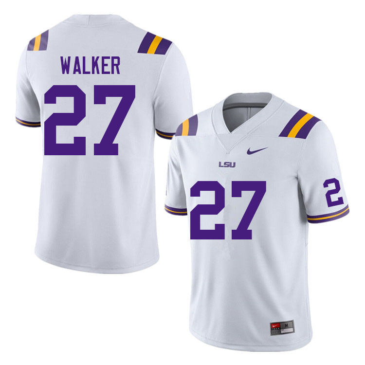 Men #27 Ralph Walker LSU Tigers College Football Jerseys Sale-White